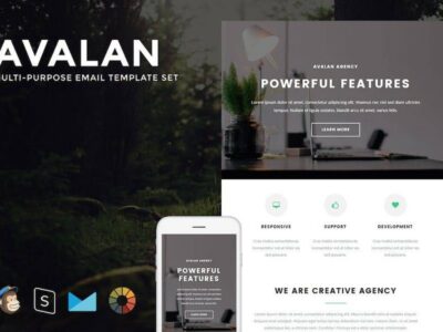 Avalan – Responsive Email + StampReady Builder